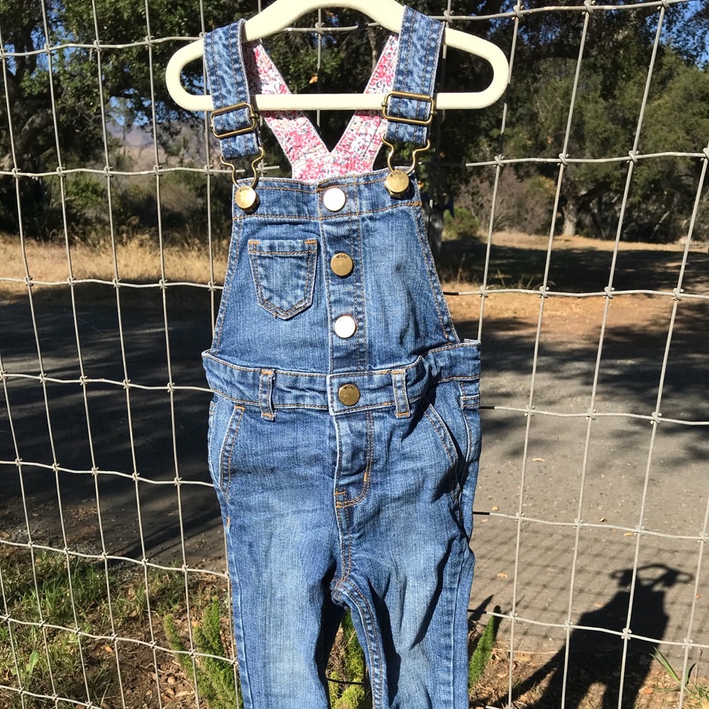 Baby Gap denim overalls